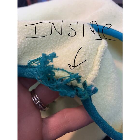 VTG PATAGONIA MADE IN USA Snap Women's Synchilla Fleece Pullover Yellow Size M - Picture 9 of 9